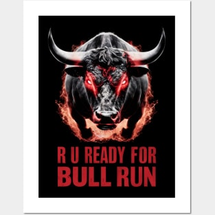 Bull Charge: Ready to Run Posters and Art